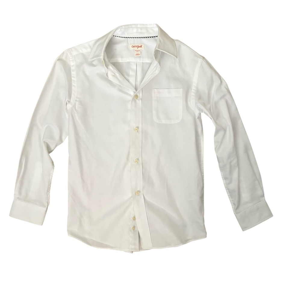 Cat & Jack Classic White Button Down Shirt